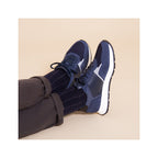 Sneakers Noé Cuir Bleu - Homme