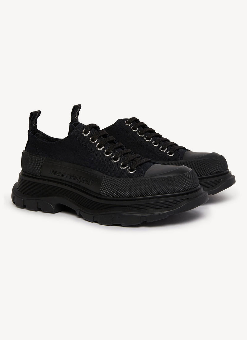 Alexander Mcqueen - Sneakers Tread Slick - Black Gloss - Femme