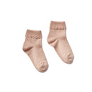 Calcetines con ribete festoneado tawny - Selección Soor Ploom disponible en amaetc.com, concept store ecológico para niños