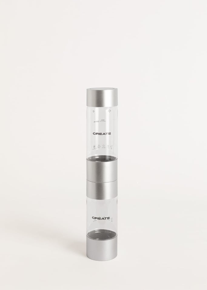 Soda Maker Studio - Sparkling Water Maker + 1L Bottle + Double Bottle (500ml + 350ml) - Sage Green