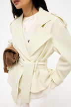 Trench Soft Belted - Jaune Clair