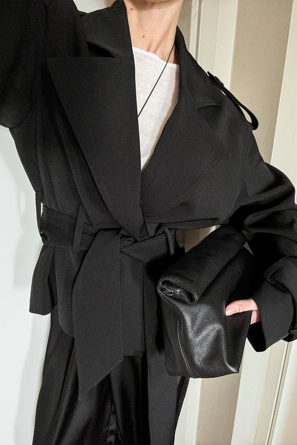 Trench Soft Belted - Nero
