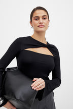 Top Soft Line Twist - Noir