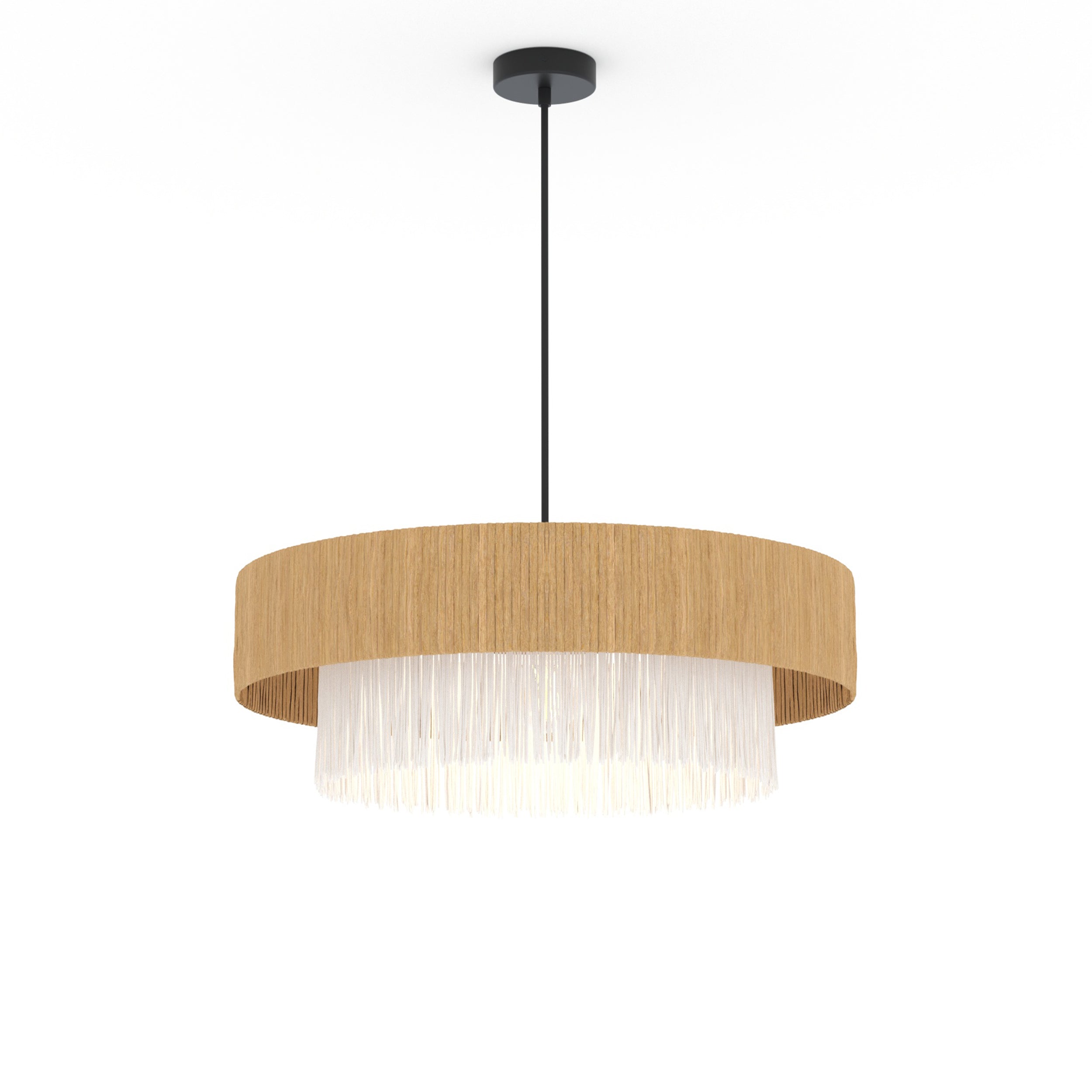 Solara - Round Raffia Pendant Lamp