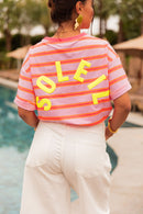 SOLEIL Jaune - T-Shirt Rayé