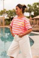 SOLEIL Jaune - T-Shirt Rayé