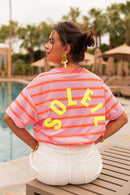 SOLEIL Jaune - T-Shirt Rayé