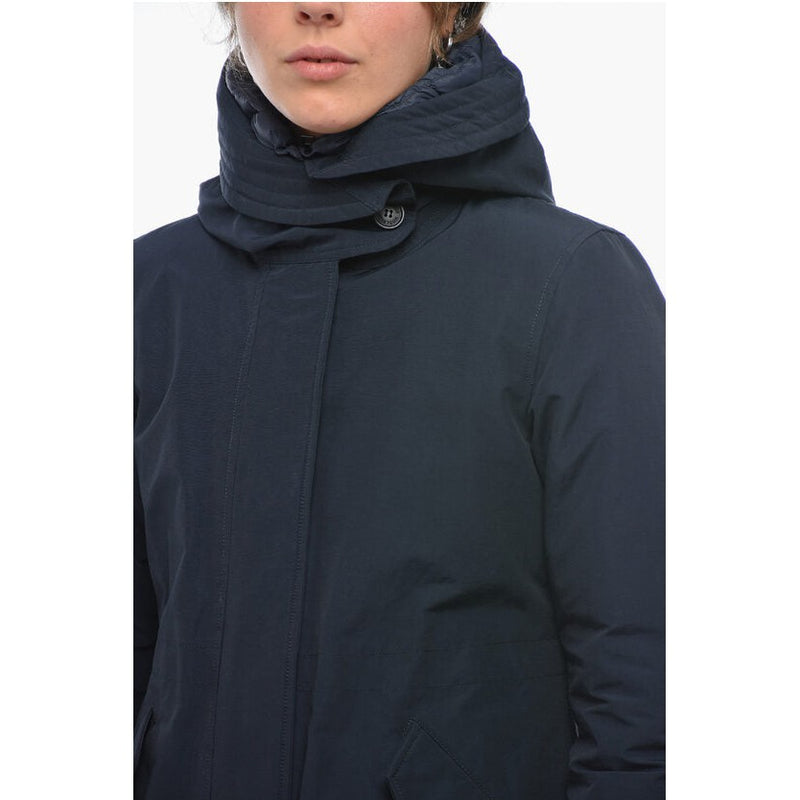 Solid Color Down Jacket With Removable Inner