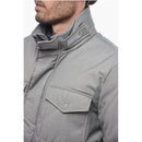 Solid Color Luxe Utility Down Jacket With Extractable Hood