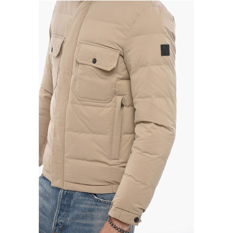 Solid Color Sierra Down Jacket With Hidden Closure