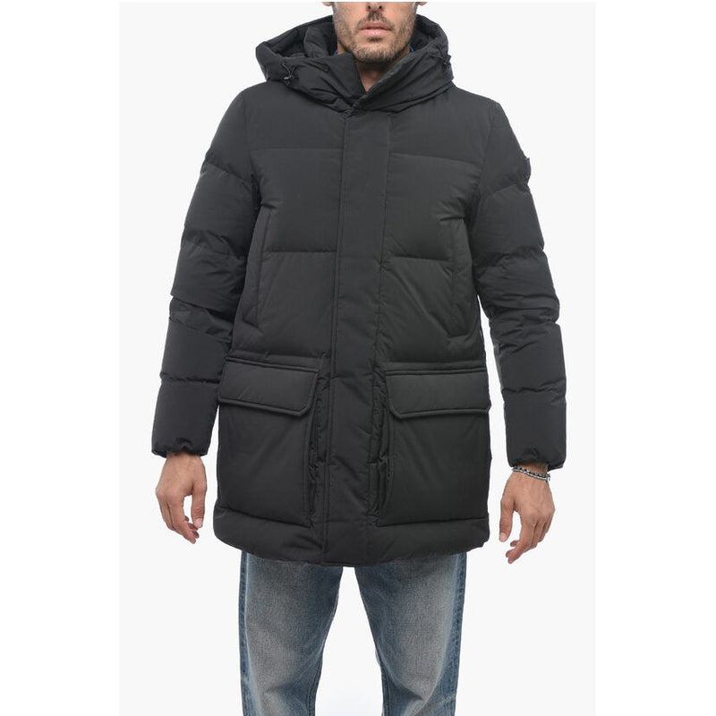 Solid Color Sierra Down Jacket With Hidden Closure