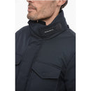 Solid Color Utility Down Jacket With Extractable Hood