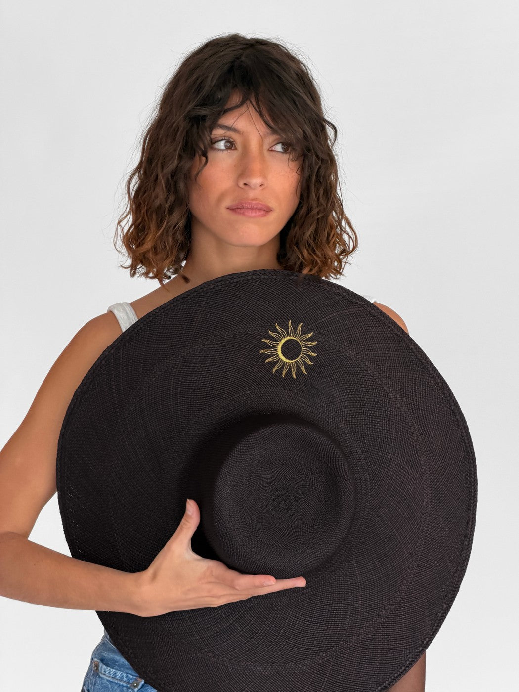 Solveig Xl Straw Hat - Black
