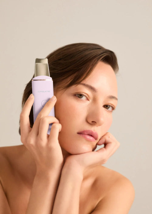 Sonic Pure Skin 4 In 1 - Nettoyeur Facial Ultrasonique 4-En-1 Avec Technologie Ems - Lavande