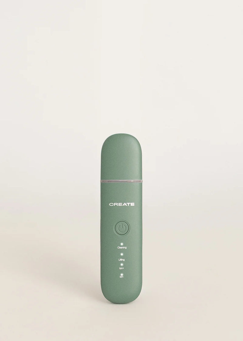 Sonic Pure Skin 4 In 1 - Limpiador facial ultrasónico 4 en 1 con tecnología Ems - Salvia