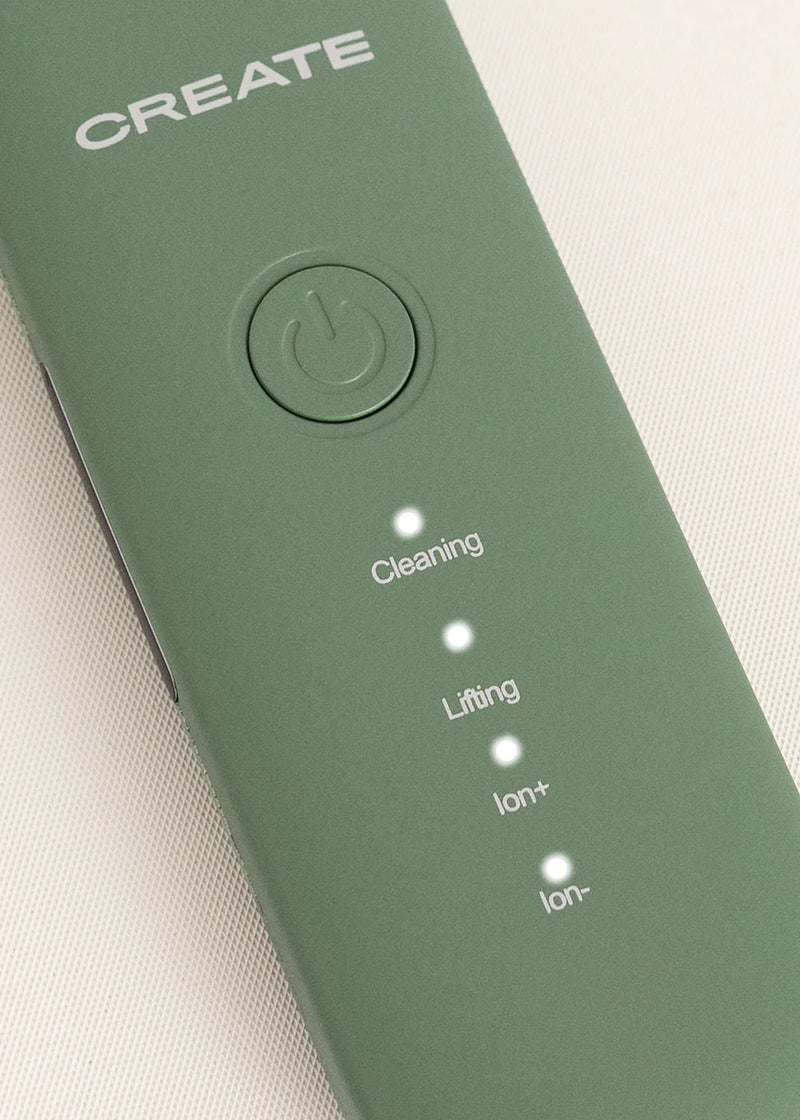Sonic Pure Skin 4 In 1 - Limpiador facial ultrasónico 4 en 1 con tecnología Ems - Salvia