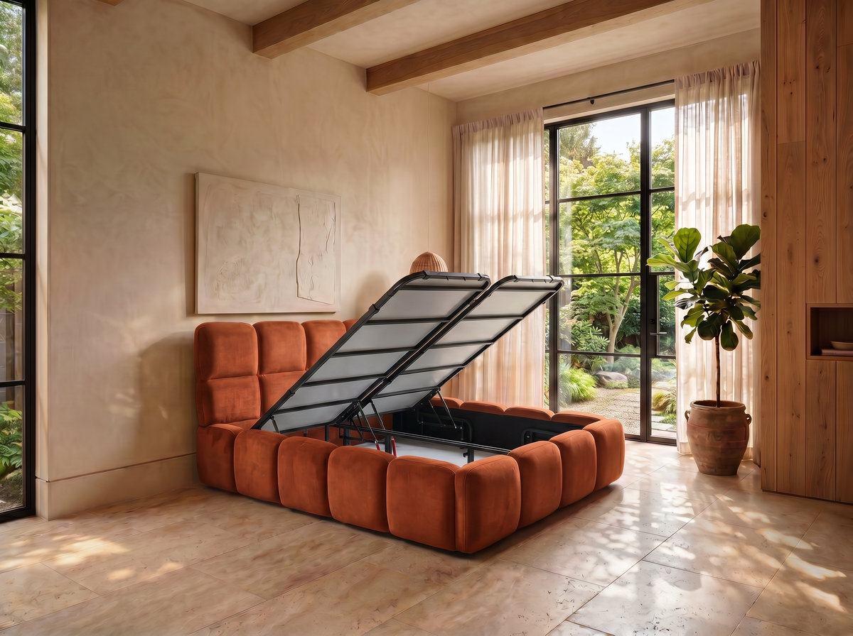 Sora - Ottoman Bed - Velvet