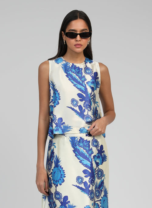 Debardeur Sounay Florida Bleu