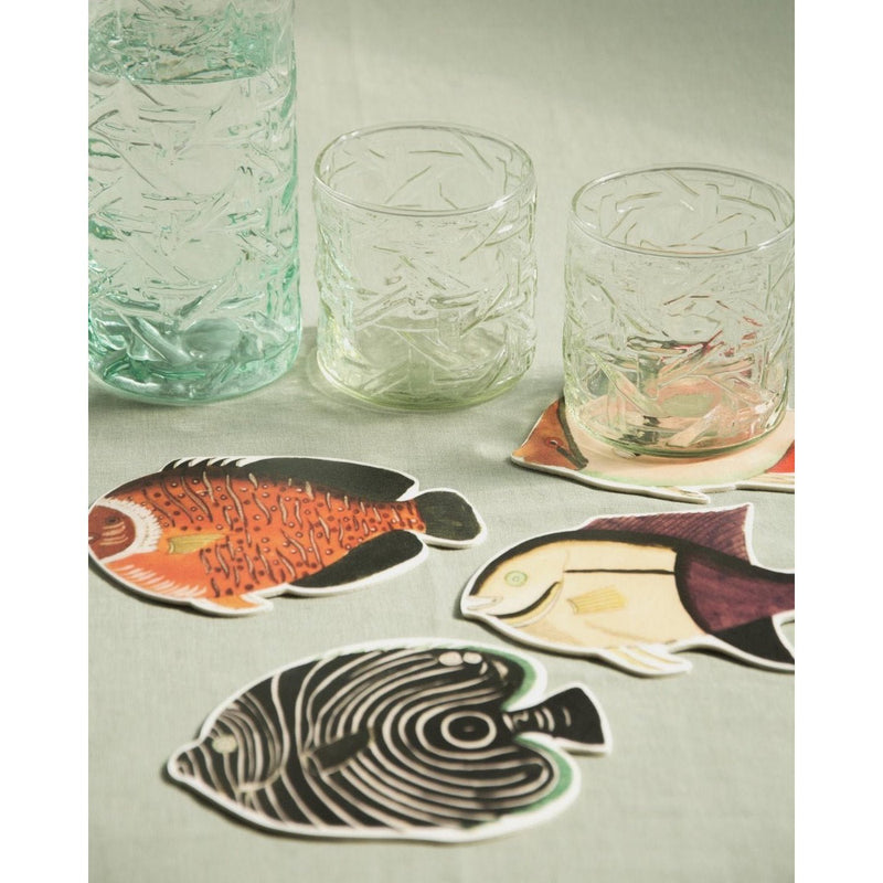 Set De 4 Sous-Verres En Linoléum Fishes - Multicolore
