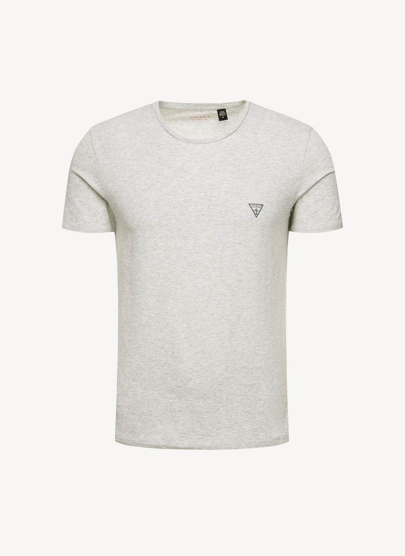 Guess - Tee-Shirt Logo - Check Grey/Wht/Red - Homme