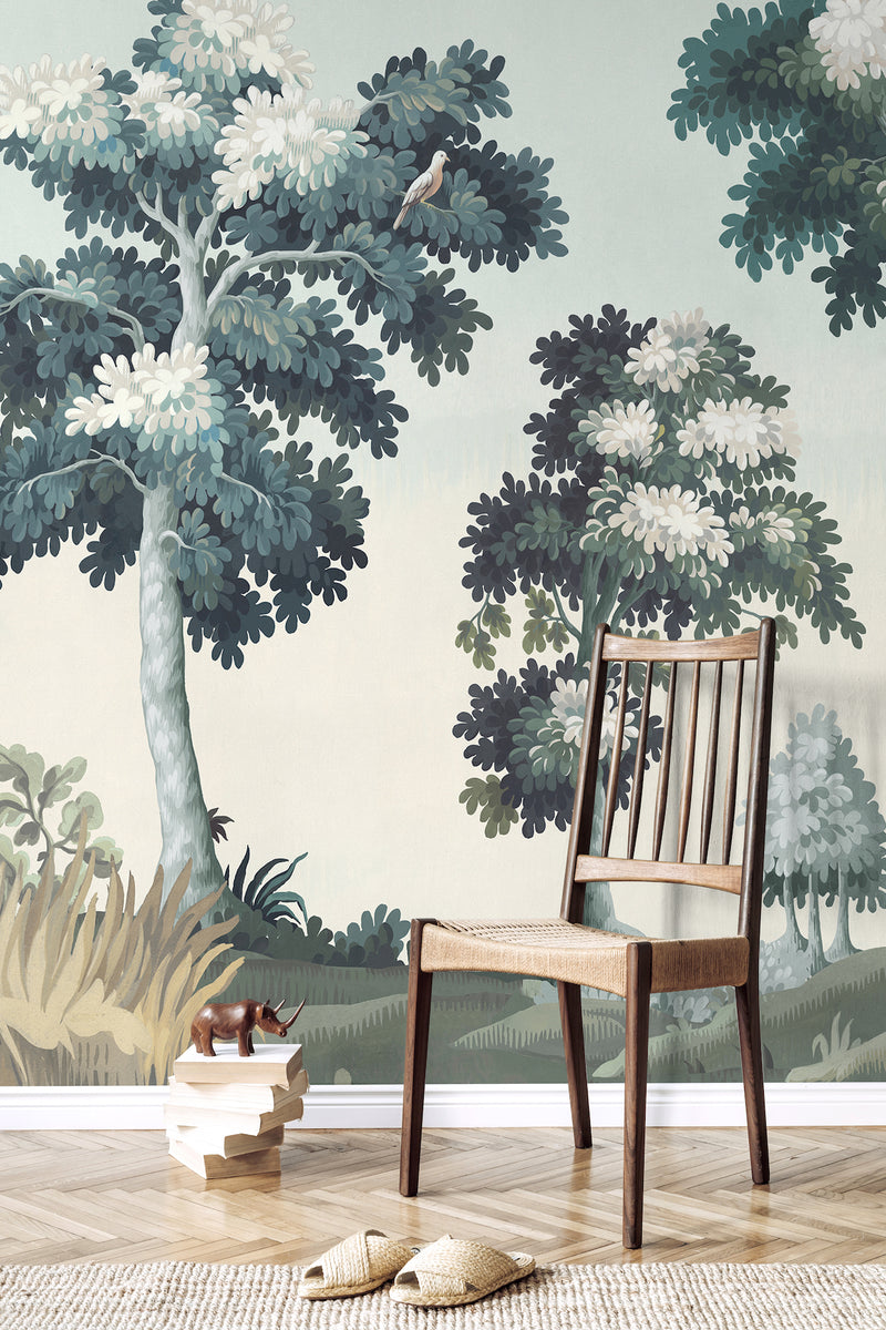 Fresque Sous Bois - Lichen