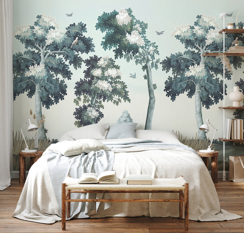 Fresque Sous Bois - Lichen