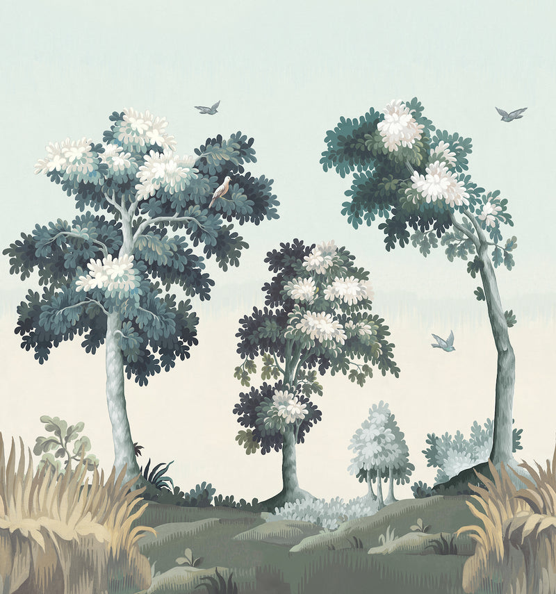 Fresque Sous Bois - Lichen