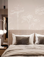 Fresque Sous Les Pins - Beige Galet