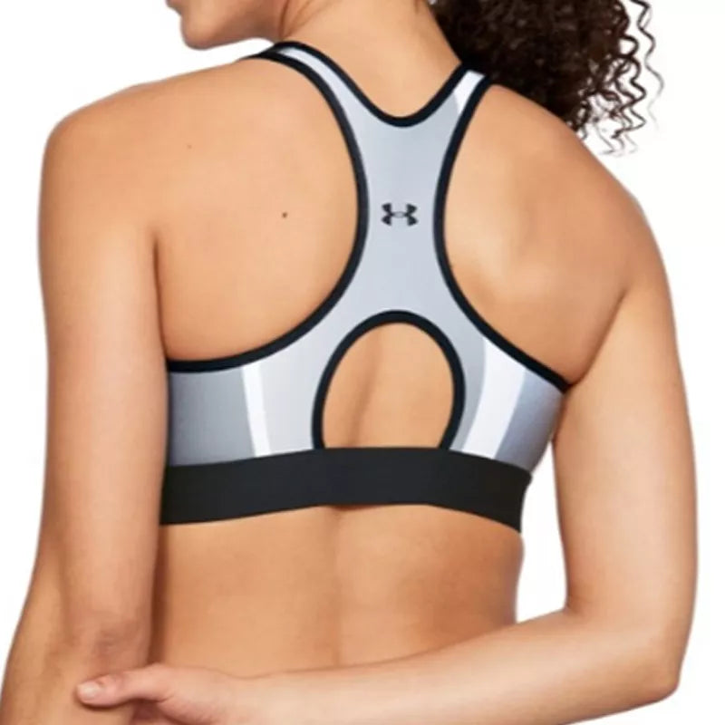 Soutien-Gorge De Sport Mid Print - Noir - Femme