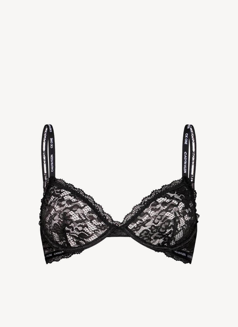 Calvin Klein - Soutien-Gorge En Dentelle Ck One - Black - Femme