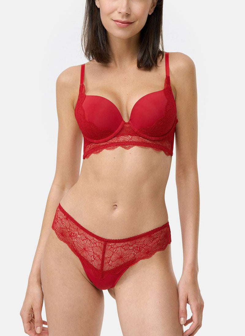 Wonderbra - Soutien-Gorge Pushup - Rot - Femme