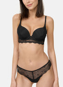 Wonderbra - Soutien-Gorge Pushup - Schwarz - Femme