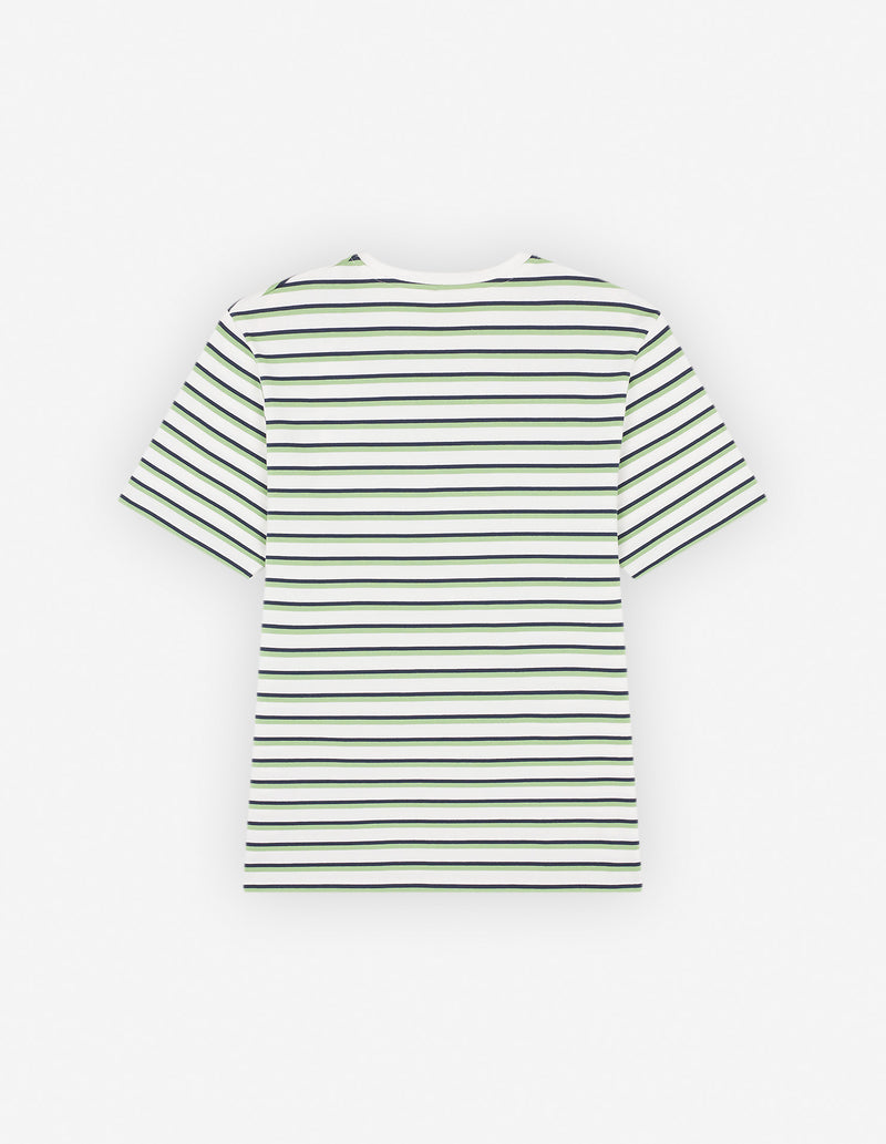 T-Shirt Coffee Cup Rayures - Matcha/Blanc/Marine