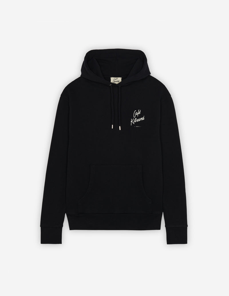 Sweatshirt À Capuche Café Kitsuné New - Noir