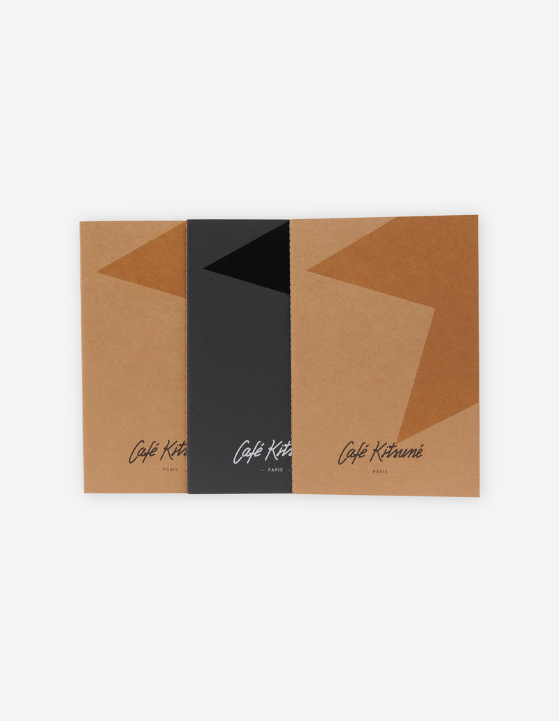 Lot De 3 Notebooks Café Kitsuné