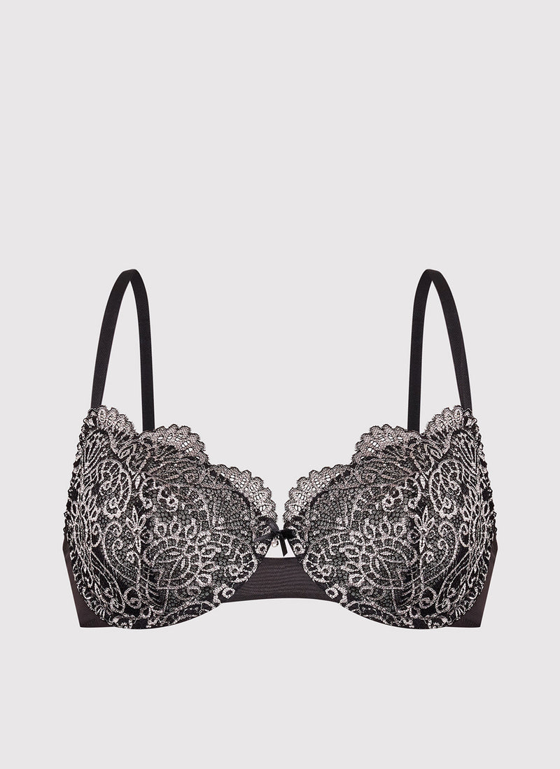 Wonderbra - Soutien-Gorge Spirit Lace - Noir/ Ivoire - Femme