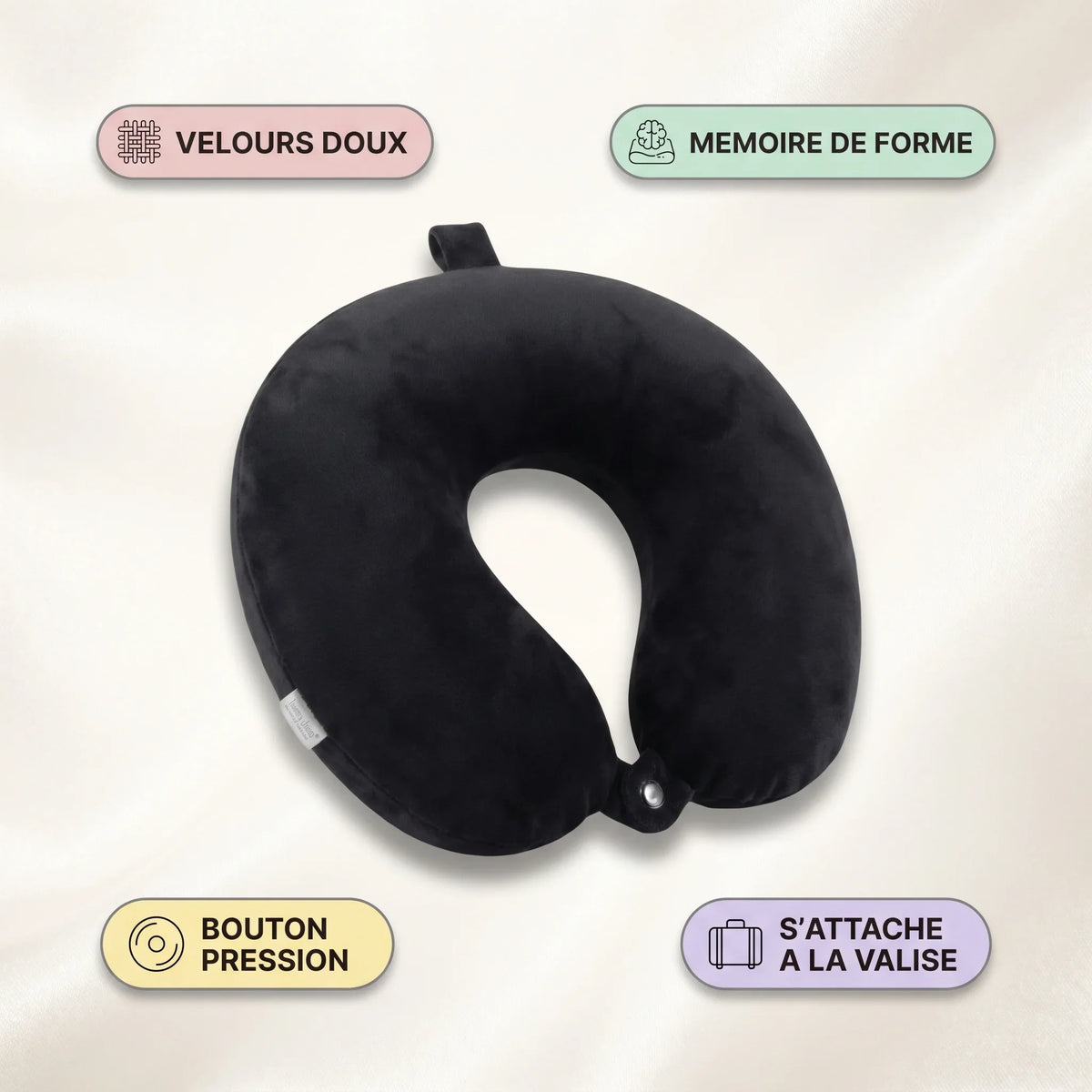 Travel Neck Pillow - Black