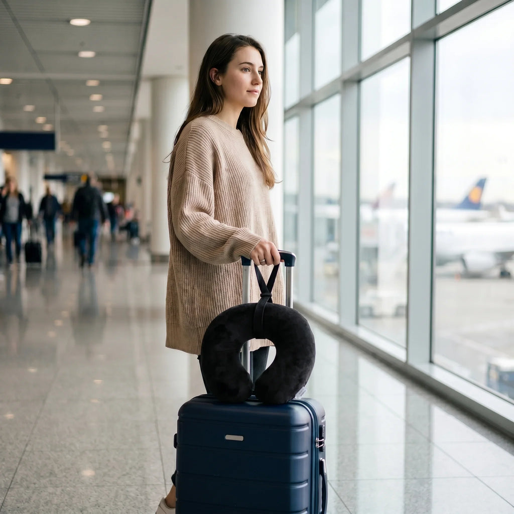 Travel Neck Pillow - Black