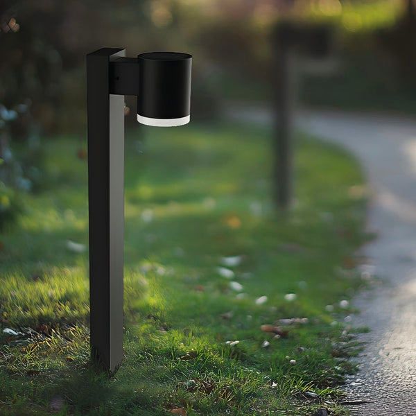 Novia - Borne & Potelet Solaire - Aluminium - Noir