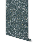 Spring Wallpaper - Blue Gold / White Background