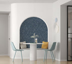 Spring Wallpaper - Blue Gold / White Background