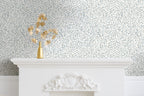 Spring Wallpaper - White Gold / Blue Background