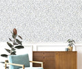 Spring Wallpaper - White Gold / Blue Background