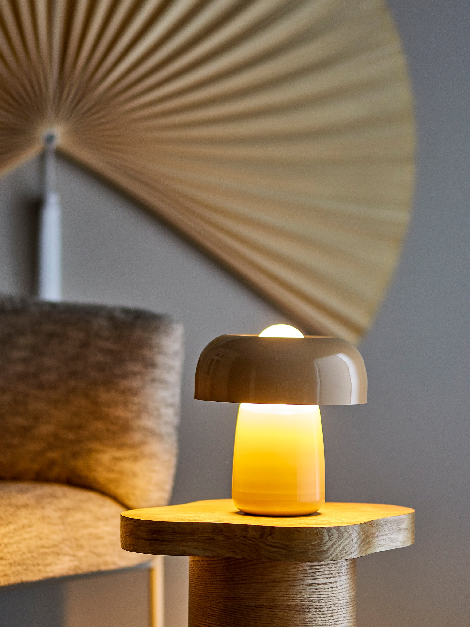 Ylva - Lampe À Poser - Naturel - Métal