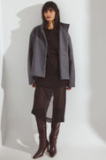 Bottes Squared Toe Croc Pattern - Bordeaux