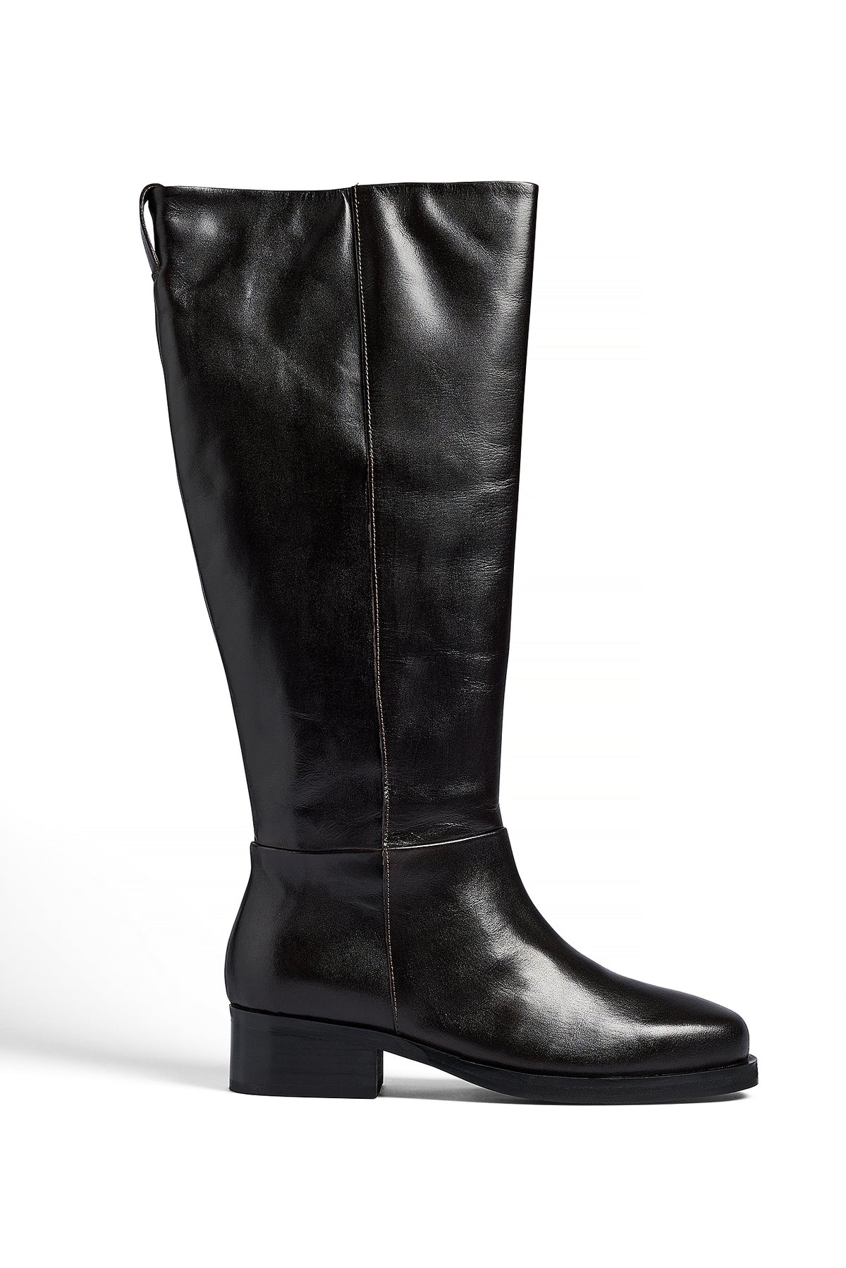Bottes Squared Toe Leather - Marron