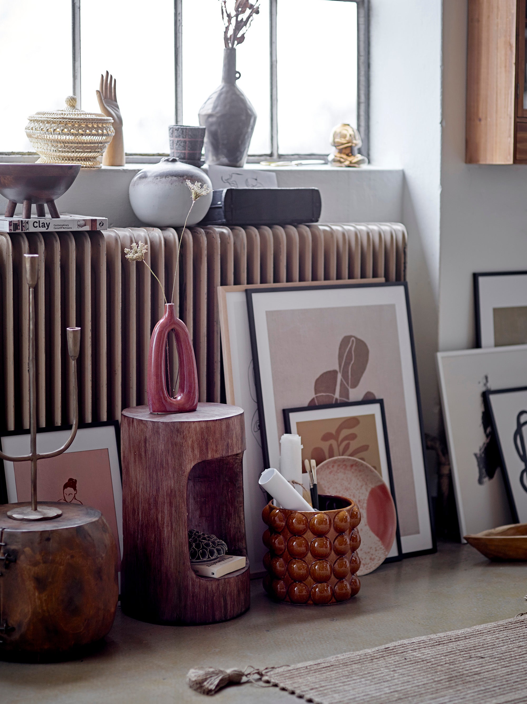 Elze - Vase - Marron - Verre