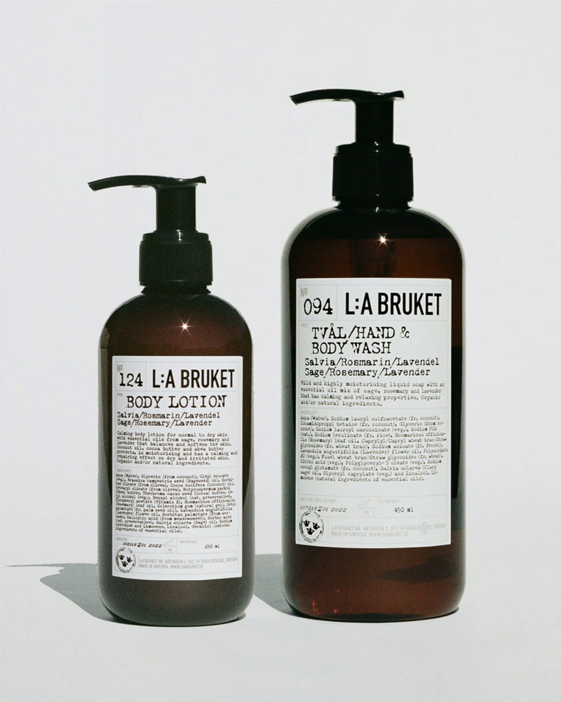 094 Nettoyant Pour Les Mains Et Le Corps & 124 Lait Pour Le Corps - Sauge / Romarin / Lavande