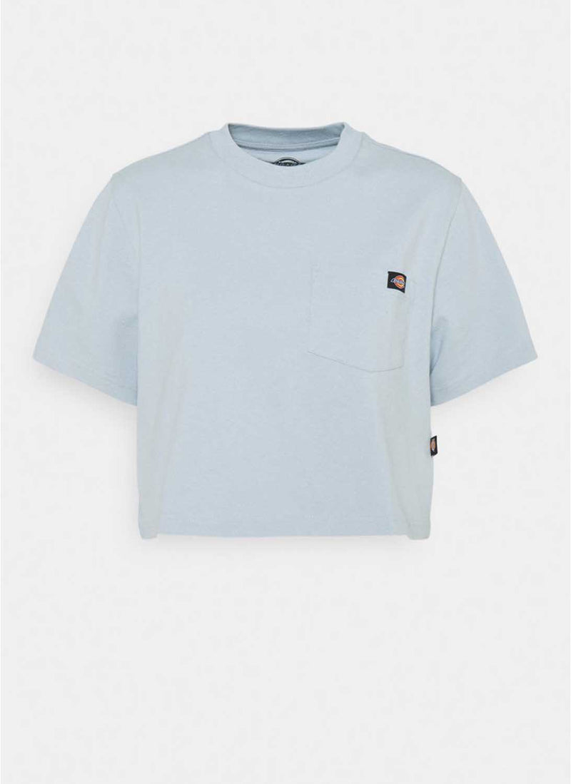 Dickies - Tee-Shirt Porterdale - Fog Blue - Femme