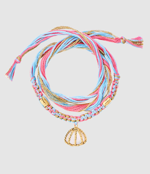 Aurelie Bidermann - Bracelet Honolulu Coquillage Bleu - Femme